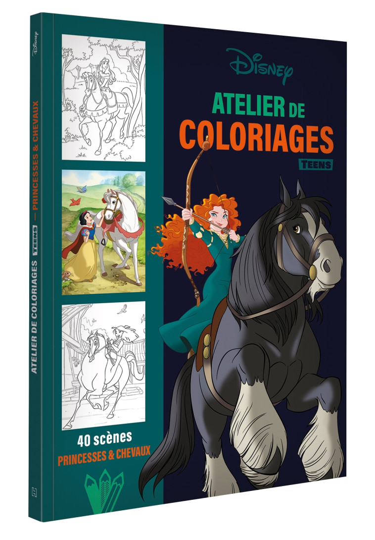 ATELIER DE COLORIAGES DISNEY TEENS-Princesses et chevaux -  - DISNEY HACHETTE