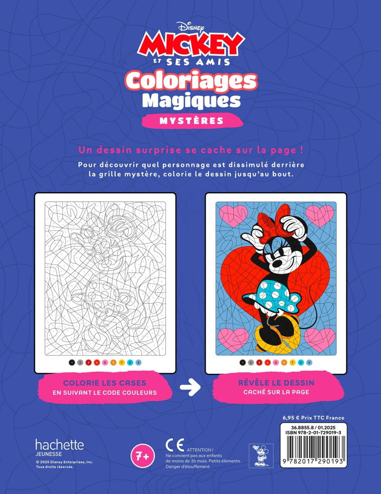 MICKEY ET SES AMIS - Coloriages Magiques - Mystères (7+) - Disney Junior -  - DISNEY HACHETTE