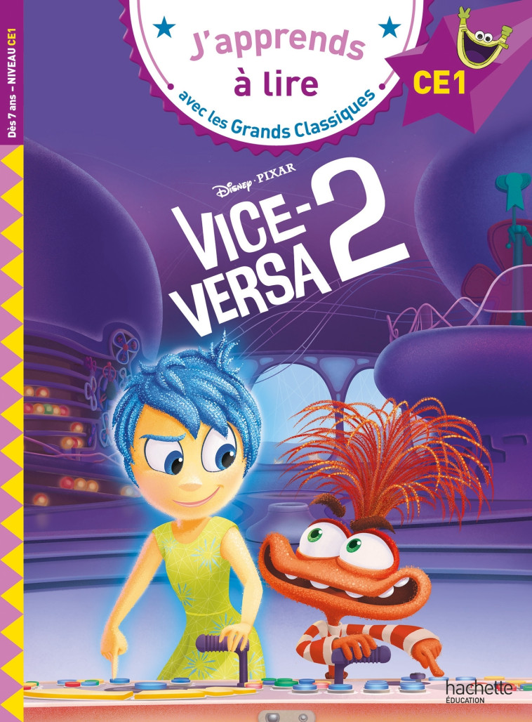 Disney - Pixar - Vice-Versa 2, CE1 - Clara Morena-Beuken - HACHETTE EDUC