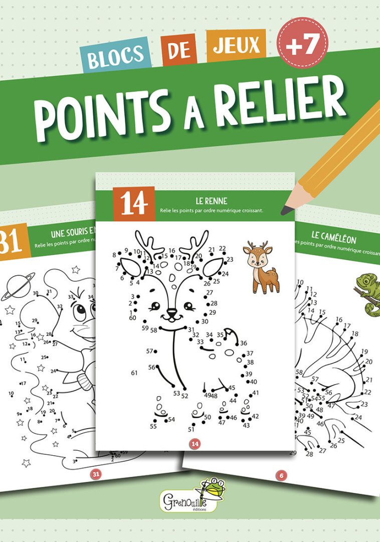 POINTS A RELIER - 7 ANS ET + -  Collectif - GRENOUILLE