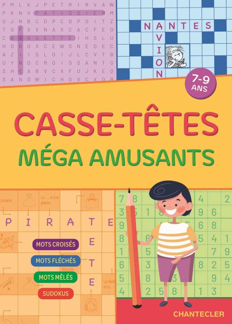 Casse-têtes méga amusants (7-9 a.) -  Collectif - CHANTECLER