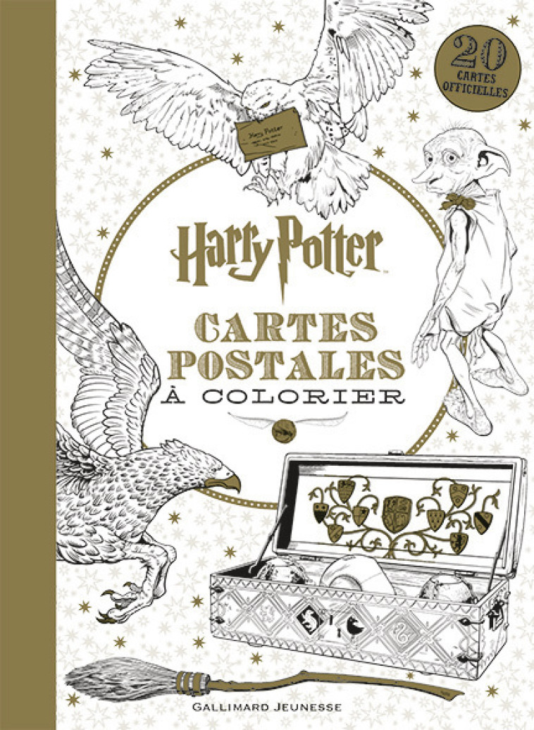 Harry Potter - Harry Potter - Cartes postales à colorier -  COLLECTIFS JEUNESSE,  Collectif,  Collectif - GALLIMARD JEUNE