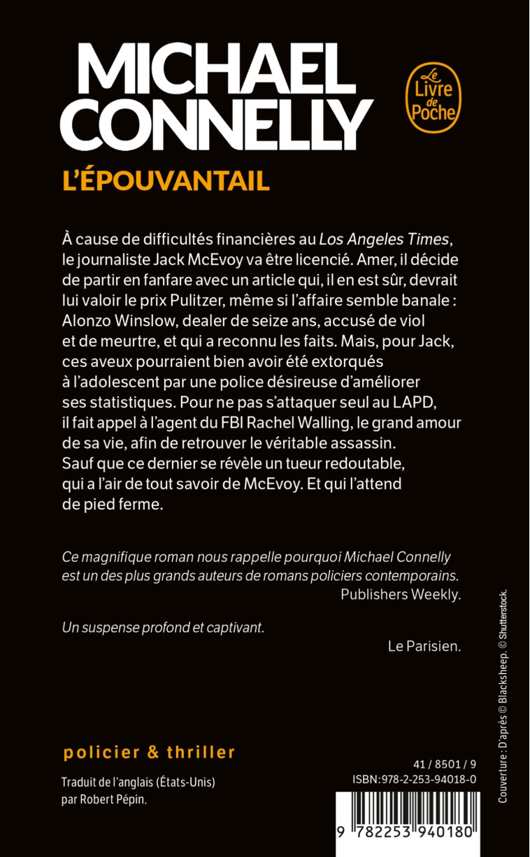 L'Epouvantail - Michael Connelly - LGF