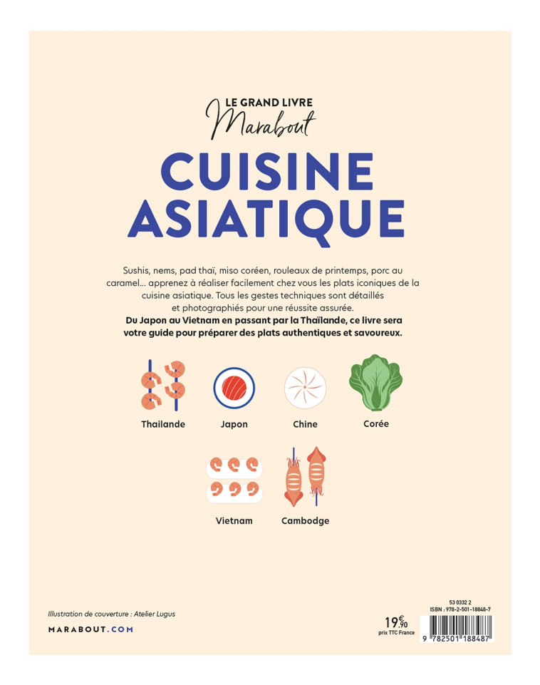 Le grand livre Marabout de la cuisine asiatique -   - MARABOUT