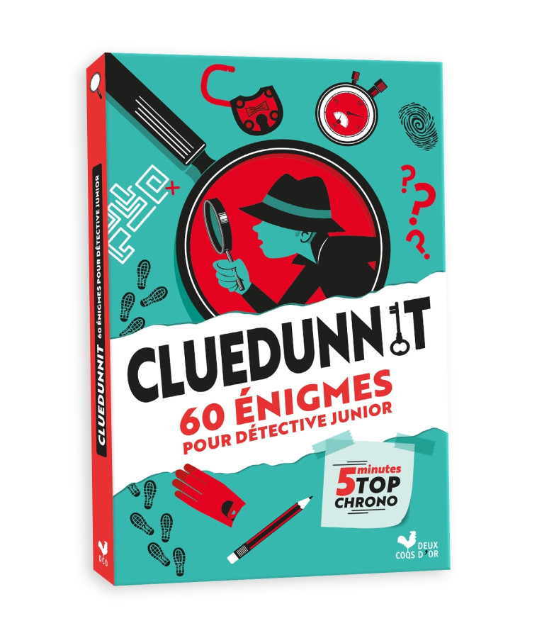 Cluedunnit 60 énigmes pour détective junior - E. Z. Case - DEUX COQS D OR