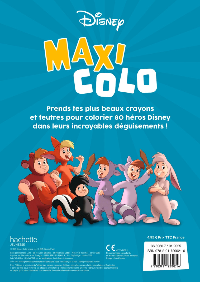 DISNEY - Maxi Colo - Déguisements et Mardi Gras -  - DISNEY HACHETTE