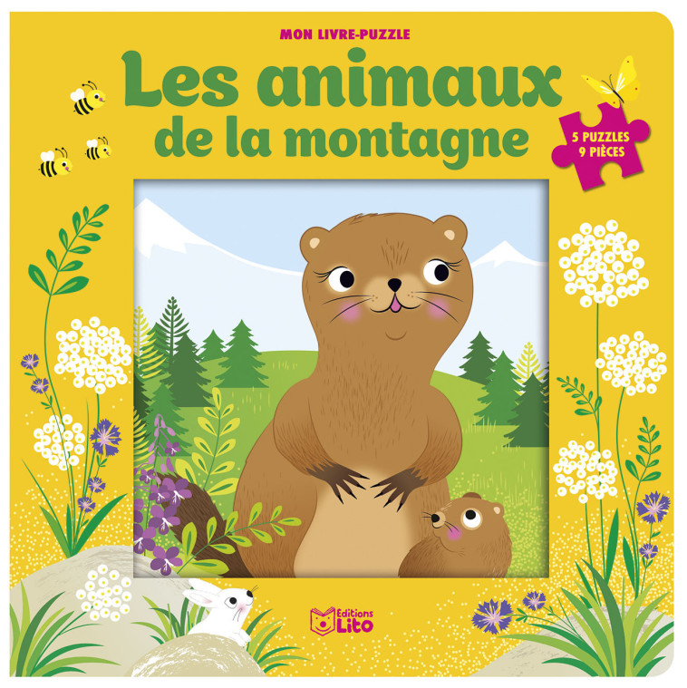 LIVRE PUZZLE 9P ANIMAUX MONTAG -  - LITO