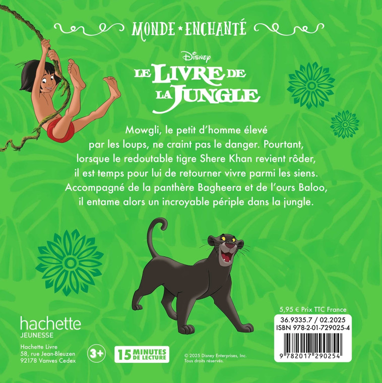 LE LIVRE DE LA JUNGLE - Monde Enchanté -  L'histoire du film - Disney -  - DISNEY HACHETTE