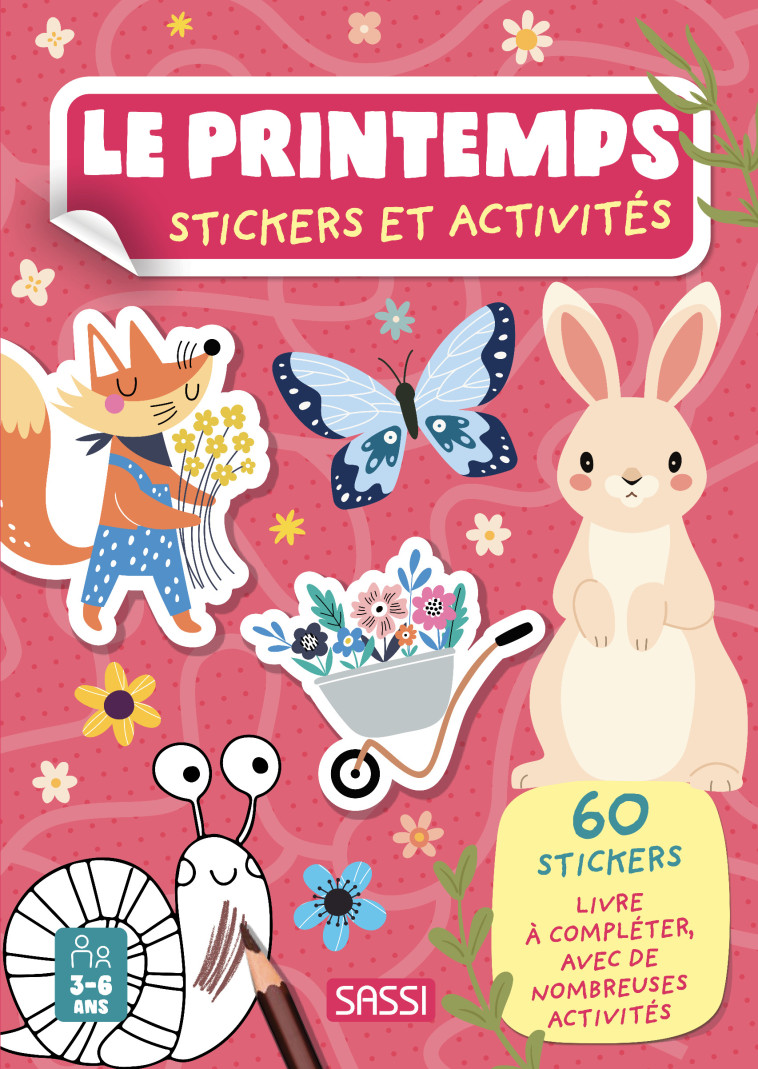 Le printemps - Stickers et activités - Sarah Negrel - SASSI