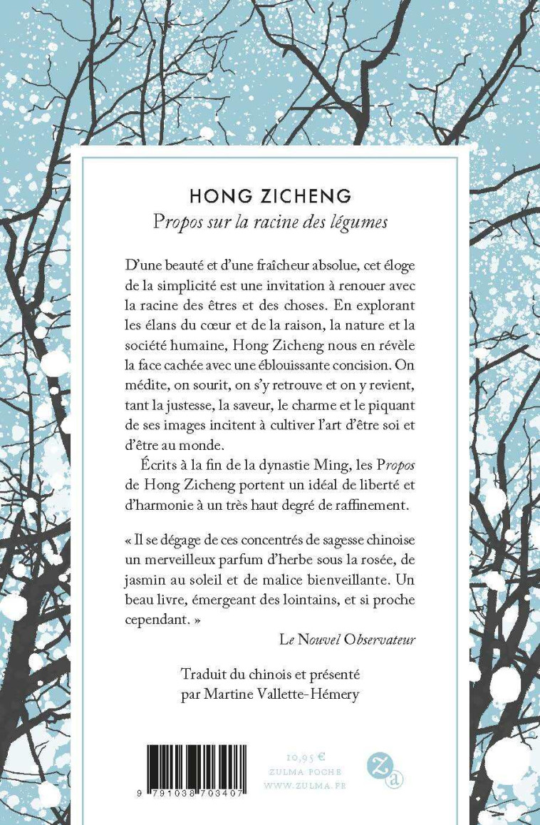 Propos sur la racine des légumes - Zicheng HONG - ZULMA