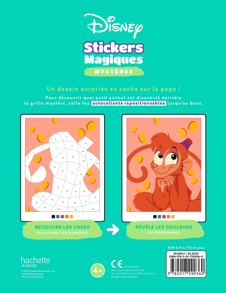 DISNEY - Mes stickers magiques - Mystères (4+) - Petites Bêtes -  - DISNEY HACHETTE