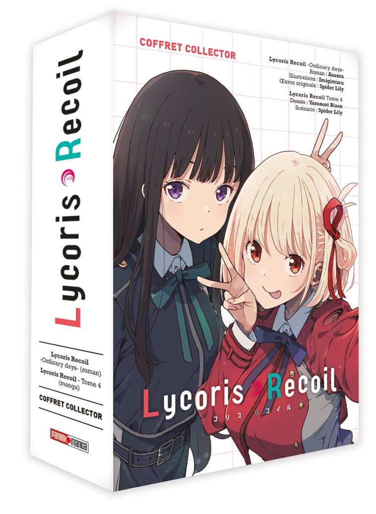 Coffret Lycoris Recoil T04 + Roman Ordinary Days -  Asaura - PANINI