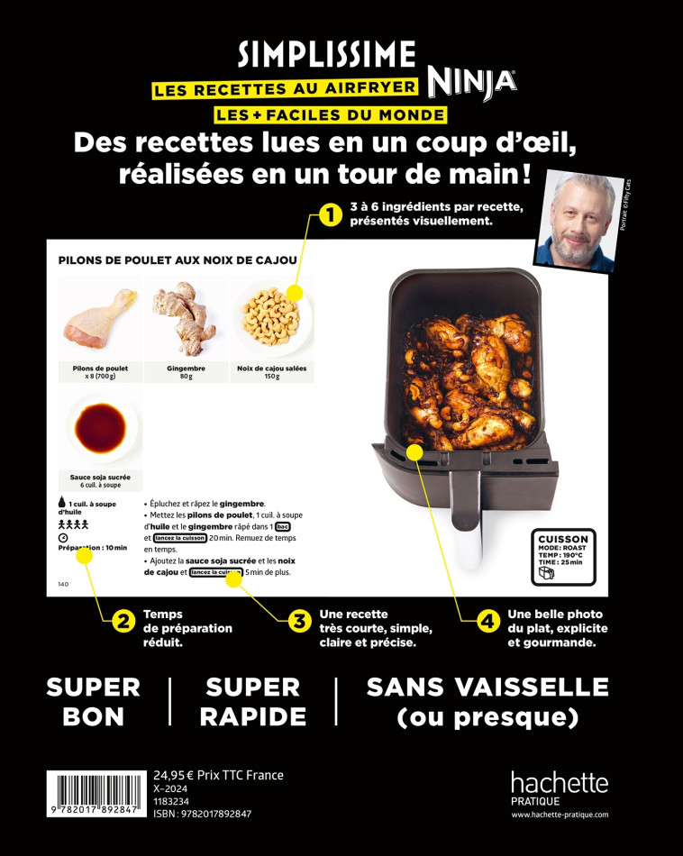 Simplissime Airfryer / Ninja - Jean-François Mallet - HACHETTE PRAT