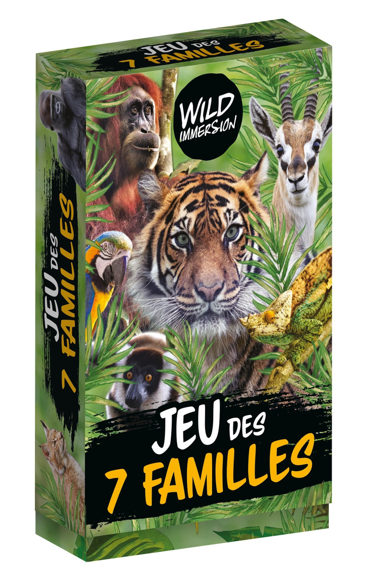 Wild Immersion - Boîte de cartes  - Jeu des 7 familles -   - HACHETTE JEUN.