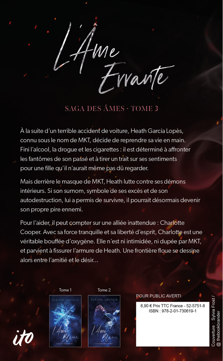 L'Âme Errante - Saga des Âmes Tome 3 - Océane Ghanem, Océane Ghanem - HACHETTE HLAB