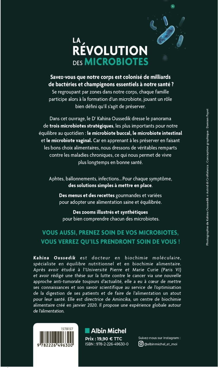 La Révolution des microbiotes - Kahina Oussedik,  Société Amincika, Kahina Oussedik,  Société Amincika - ALBIN MICHEL