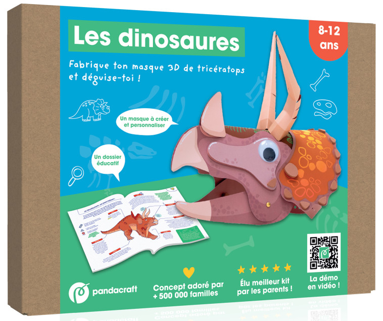 Les dinosaures - Kit Pandacraft 8-12 ans -  - PANDACRAFT