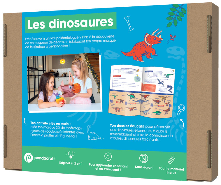 Les dinosaures - Kit Pandacraft 8-12 ans -  - PANDACRAFT