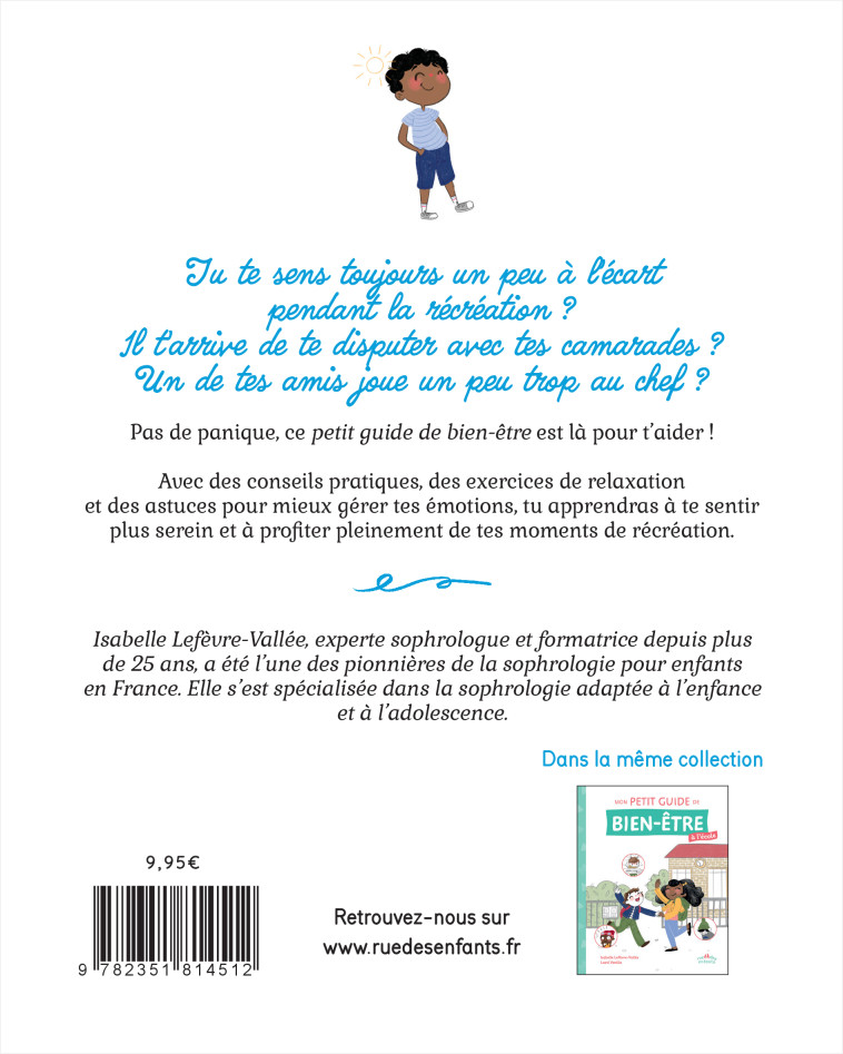 Mon petit guide de bien-être à la récré - Isabelle Lefèvre-Vallée, Laeti Vanille - CTP RUE ENFANTS