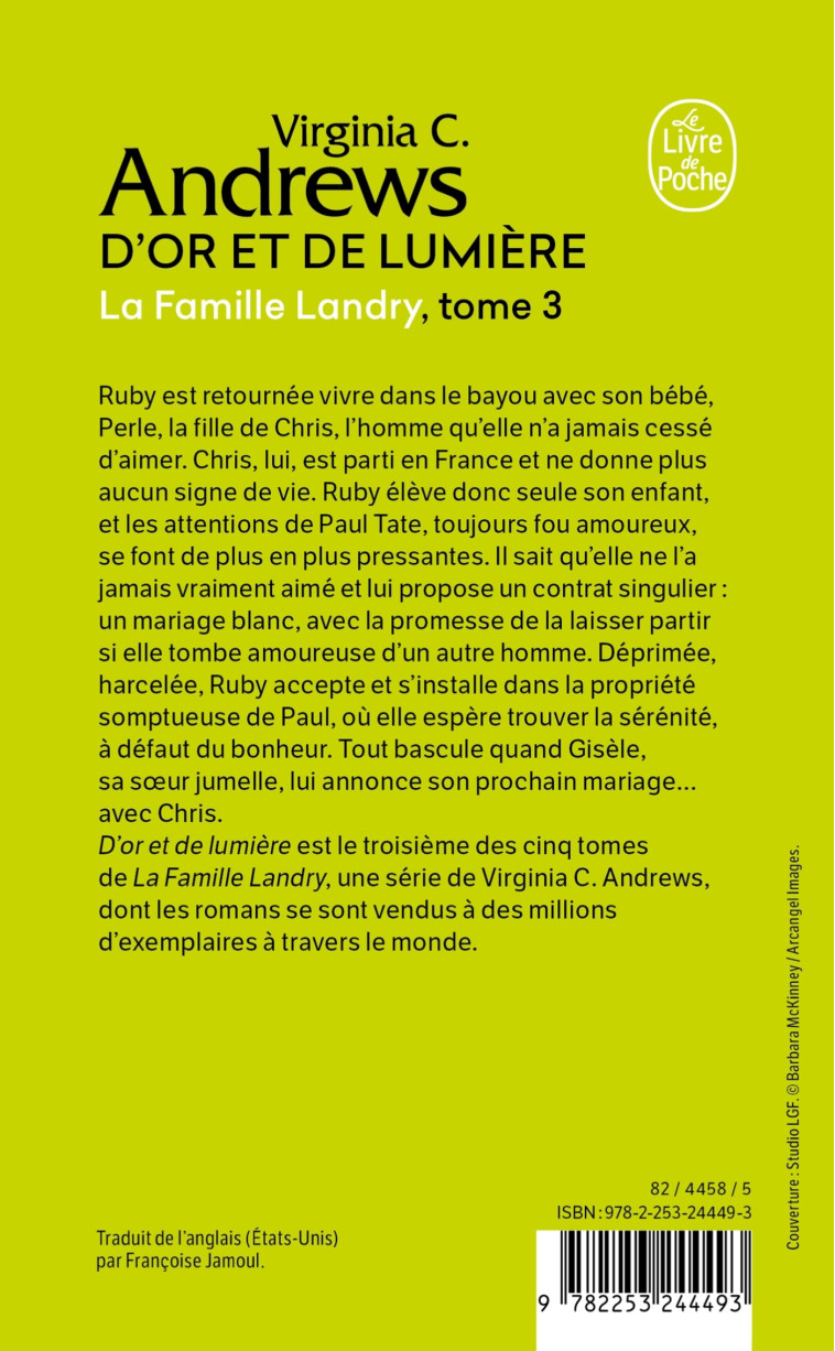 D'Or et de Lumière (La Famille Landry, Tome 3) - Virginia C. Andrews - LGF