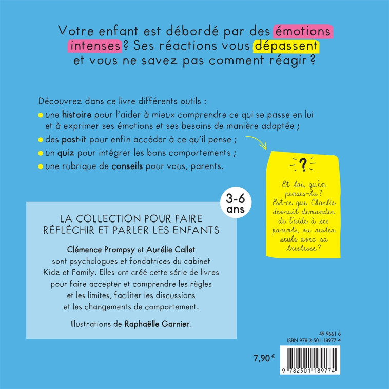 Charlie est débordée par ses émotions - Clémence Prompsy, Aurélie Callet - MARABOUT