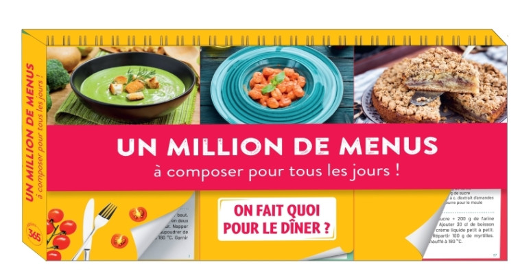 Un million de menus à composer pour tous les jours - Delphine Paslin, Emilie Thuillez, Delphine Paslin, Emilie Thuillez - 365 PARIS