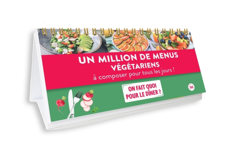 Un million de menus végétariens à composer pour tous les jours - Christine Baillet, Delphine Paslin, Emilie Thuillez, Christine Baillet, Delphine Paslin, Emilie Thuillez - 365 PARIS