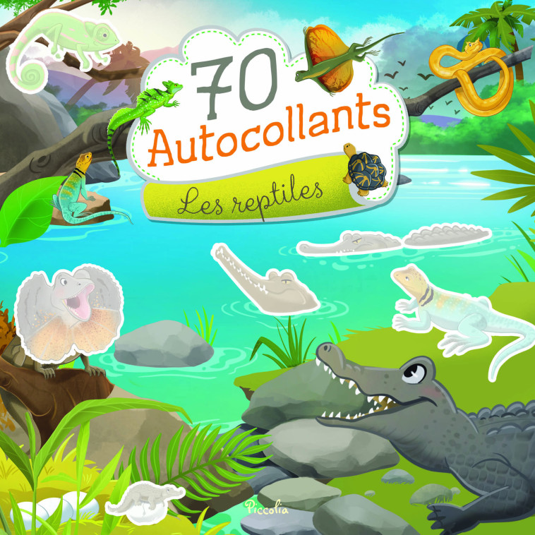 70 autocollantes - Les reptiles - Giorgia Farnesi - PICCOLIA