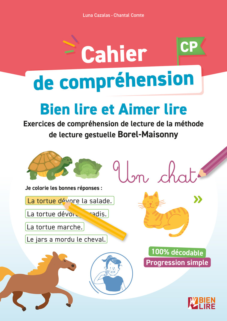 Cahier de compréhension Bien Lire et Aimer Lire -  Cavalier luna, Chantal Comte, Luna Cavalier, Chantal Comte, Luna Cavalier - BIEN LIRE