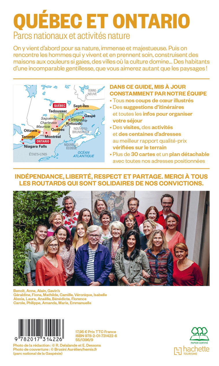 Guide du Routard Québec et Ontario 2025/26 -   - HACHETTE TOURI