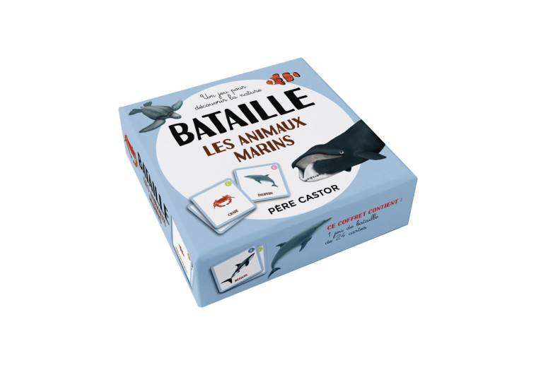 Jeu de bataille - Les animaux marins - Adeline Ruel - PERE CASTOR