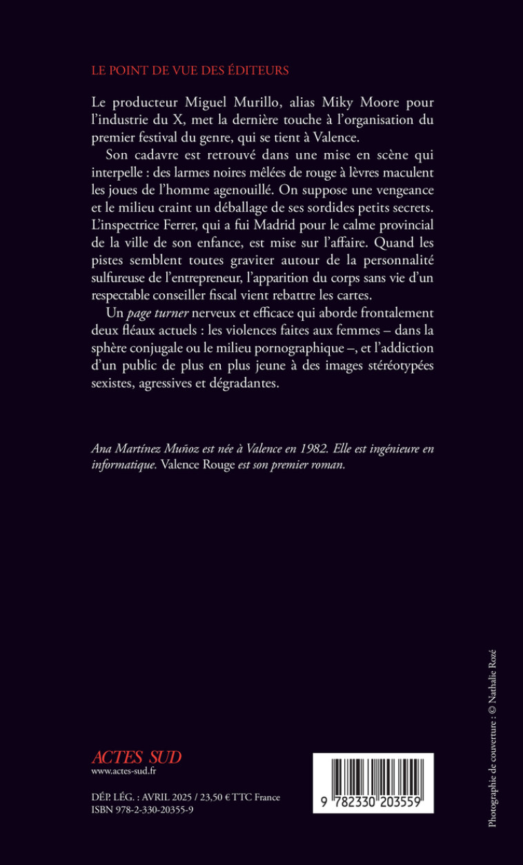 Valence rouge - Ana Martinez munoz, Amandine Py, Ana Martinez munoz, Amandine Py - ACTES SUD