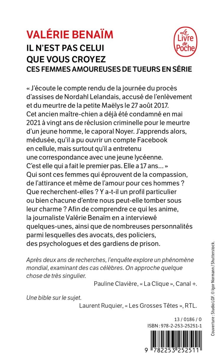 Il n'est pas celui que vous croyez - Valérie Bénaïm - LGF