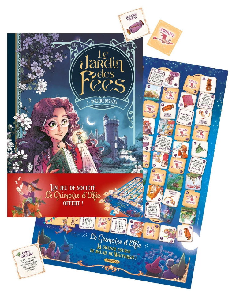 Le Jardin des fées  - vol. 01 + jeu de société offert - édition limitée - Nora Moretti, Audrey Alwett - DRAKOO