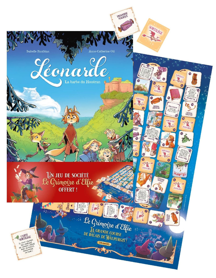 Léonarde - vol. 01 + jeu de société offert - édition limitée 2025 - Anne-Catherine Ott, Isabelle Bauthian - DRAKOO