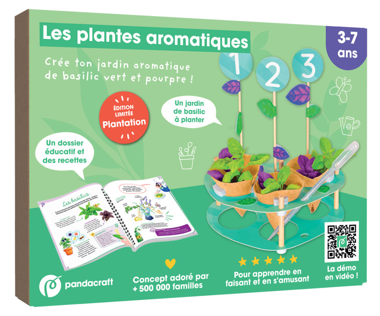 Les plantes aromatiques - Kit Pandacraft 3-7 ans -  - PANDACRAFT