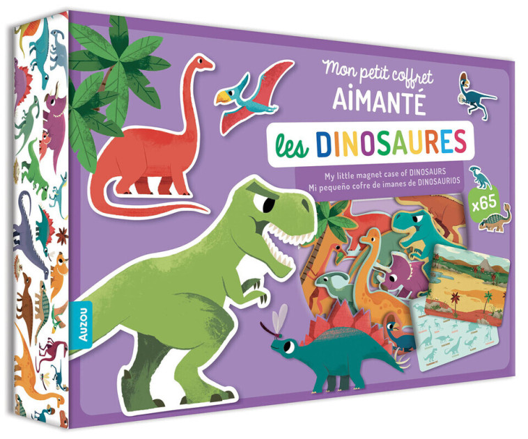 Mon petit coffret aimanté - Les dinosaures -  PESKIMO - AUZOU