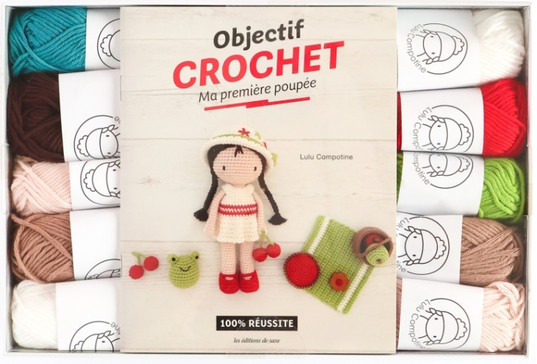 Coffret : Ma première poupée au crochet -  Lulu compotine - DE SAXE