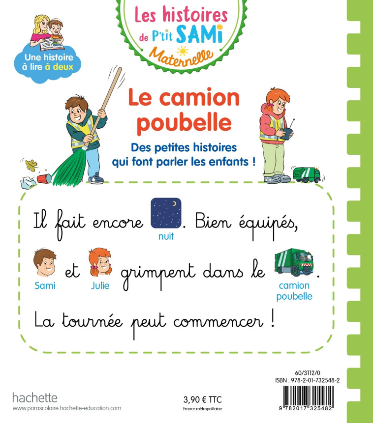 Les histoires de P'tit Sami Maternelle (3-5 ans) : Le camion poubelle - ALADJIDI VIRGINIE - HACHETTE EDUC