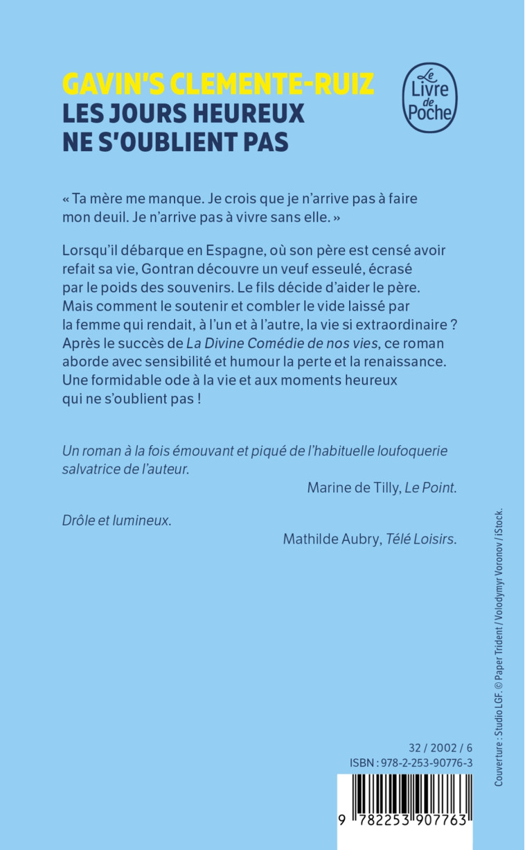 Les Jours heureux ne s'oublient pas - Gavin's Clemente-Ruiz - LGF