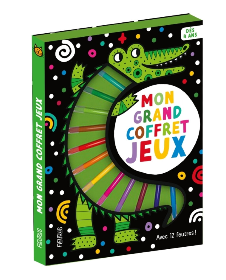 Mon grand coffret jeux (+ 12 feutres) -  - FLEURUS