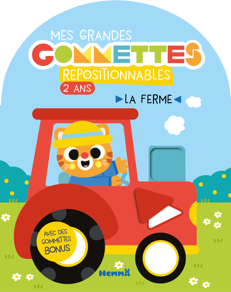 Mes grandes gommettes repositionnables - 2 ans - La ferme - COLLECTIF - HEMMA